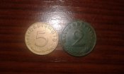 2 и 5 reichspfennig D