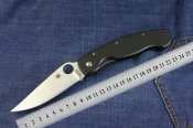 Складной нож Spyderco Military C36 Replica. Черная рукоять.