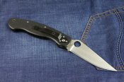 Складной нож Spyderco Military C36 Replica. Черная рукоять.