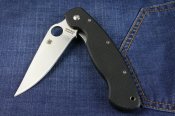 Складной нож Spyderco Military C36 Replica. Черная рукоять.
