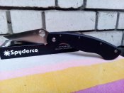 Складной нож Spyderco Military C36 Replica. Черная рукоять.