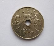 1 крона = 2007 г. = Норвегия