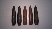5 шт. крупнокалиберных пуль от .50 BMG