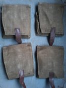 Четыре подсумка для гранат (двухсекционные)