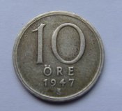 10 эре. Швеция 1947г. Ag.jpg