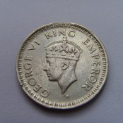 0,25 рупеи. Индия 1943г. Ag+.jpg