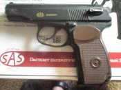Пистолет пневматический газобаллонный SAS Makarov