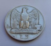 5 лир. Италия 1927г. Ag.jpg