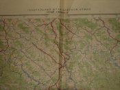 Карта РККА "Стрый, Ужгород-9" 1943 г.