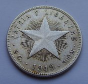 20 сентавос. Куба 1949г. Ag.jpg