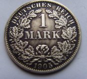 1 марка. Германия 1905г. Ag.jpg