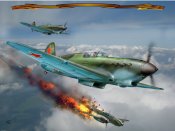 Цифровой рисунок истребителя Як-1