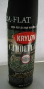 Баллончик антибликовой краски-спрея Krylon Camouflage. Цвет: черный
