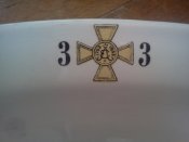Блюдо 33 полк. до 1917 р. Кузнецов.
