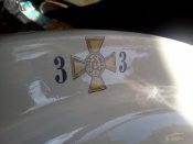 Блюдо 33 полк. до 1917 р. Кузнецов.