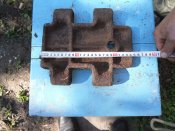 Половинчатый трак от танка Т-34
