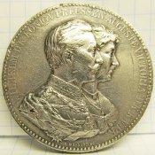 Пруссия,настольная медаль 1912г. Серебро
