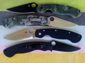Складной нож Spyderco Military C36 Replica. Black (satin blade). Доступный вариант легенды.