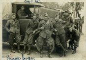 Fotografia Originale Esercito Militari In Posa Con Autocarro D'epoca.jpg