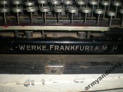 Машинка печатная трофейная со штаба венгерской армии  "Merz-Werken Gebr. Merz" in Frankfurt