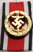 Почетная пряжка на ленте для кригсмарин учрежден 13 мая 1944г. (копия)