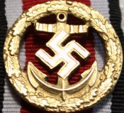 Почетная пряжка на ленте для кригсмарин учрежден 13 мая 1944г. (копия)