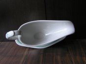 Соусница из офицерского сервиза Кригсмарине. Подводный флот. Зелёная кайма
