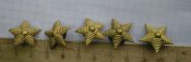 звезды /большые / не магнитные , на магнитных закрутках, 5 шт. ссср