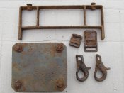 Остатки переноски немецкого миномёта 8 cm GrW 34.