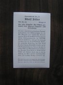 Фотооткрытка ,Серия фотооткрыток Адольф Гитлер , №182