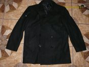 Бушлат морской чёрный США Hitech contracts co.inc с якорями, size xL/52
