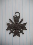 Крест военных заслуг (КВК) 2-й класс с мечами 1939 г