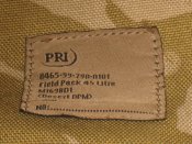 Лот №А1785 Общевойсковой рюкзак Берген в расцветке DDPM 45 литров.