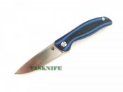Нож Shirogorov F3 mini (реплика) BLACK-BLUE /satin/