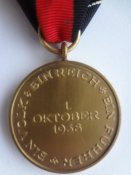 Медаль Аншлюса Судет.