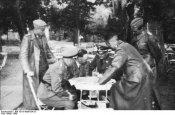 Bundesarchiv Bild 101III-Weill-054-25, Frankreich, Himmler mit SS und Polizei.JPG