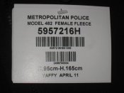 Лот №А2034 Флис черный Metropolitan Police London 165/95