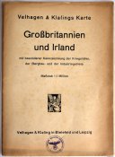 Карта Великобритания 1940 год Из фонда Рейхсмарине ОРИГИНАЛ!