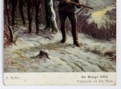Открытка Форпост в Маасе 1-я мировая 1915 Германия