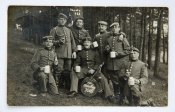 Старое фото карточка Солдаты баварцы 1909 Германия