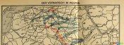 Карта Наступление на Запад Первая мировая война