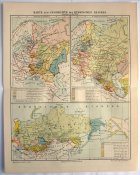 Карта История Российской Империи 1885-90 гг ОРИГИНАЛ!