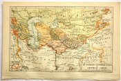 Карта История Российской Империи 1885-90 гг ОРИГИНАЛ!