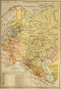 Карта История Российской Империи 1885-90 гг ОРИГИНАЛ!