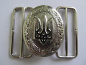 Бляха Пряжка офицерская. Украина. Новая. С зацепом. Отличная.( серебро)