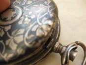 Серебряный корпус от часов с чернением-вес 41гр.