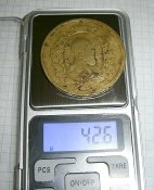 медаль настольная  александр-3 большая