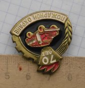 70 лет , пожарной охране / латунь/.