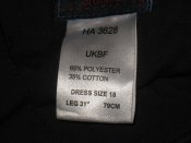 Лот №А2169 Брюки карго из ткани Рип-Стоп армии Великобритании р. 18 (темно-синие)