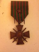 Военный крест .Франция 1914-1918, состояние хорошее